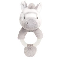 SE6724: 14cm Keeleco Cuddle Zebra Ring Rattle (100% Recycled)